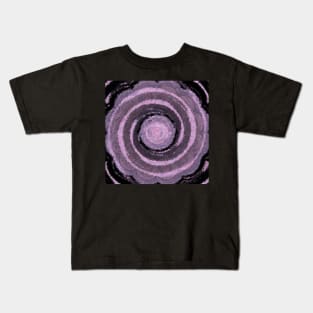 Swirl of Floating Purple Mandalas Kids T-Shirt